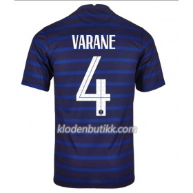 Frankrike Raphael Varane 4 Hjemme Fotballdrakt Euro 2020 Kortermet